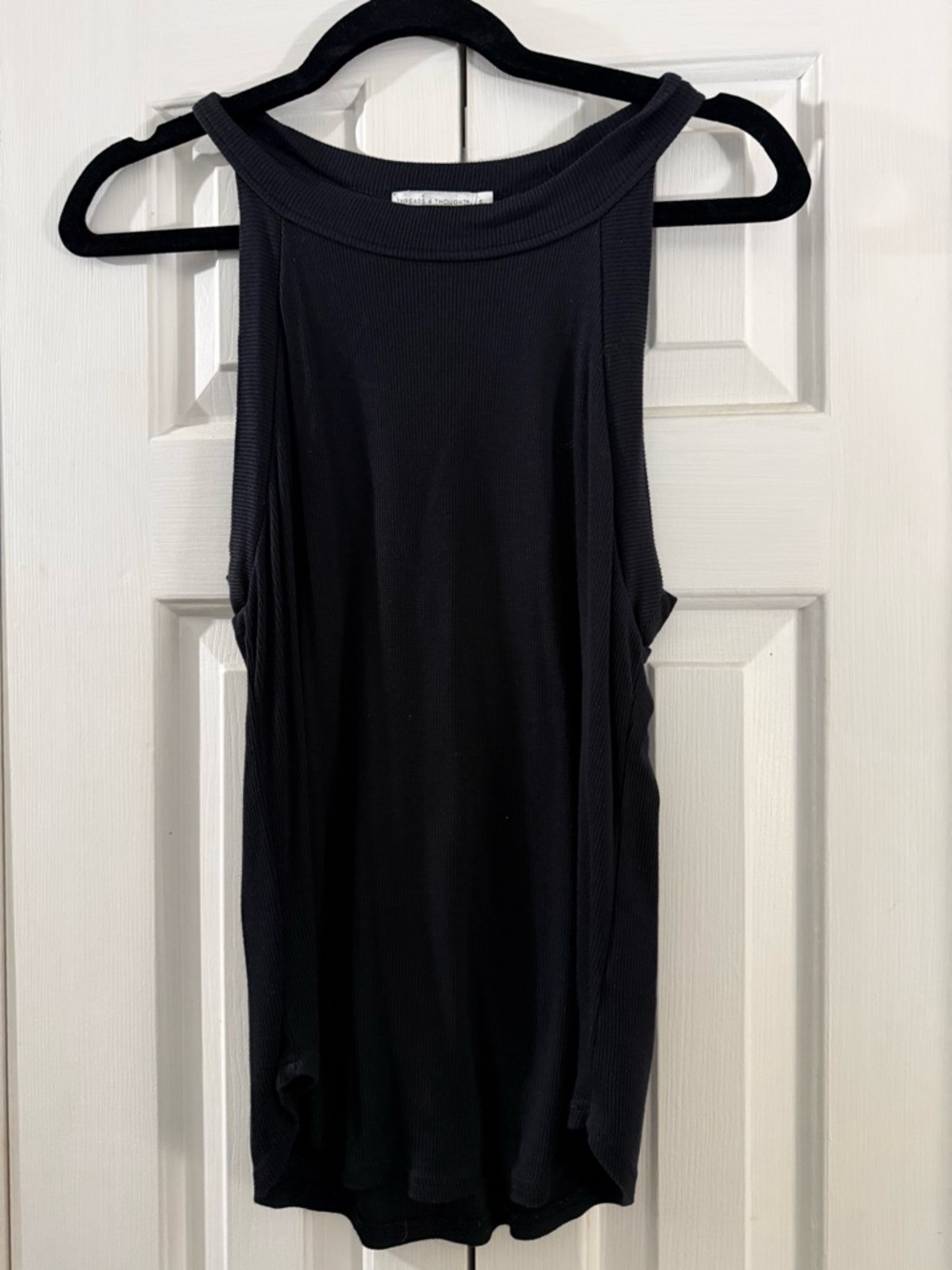 Threads 4 Thought Black Ribbed Tank Top